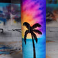 Custom TumblerCom demo Alcohol Ink Airbrushed Beach Toombler