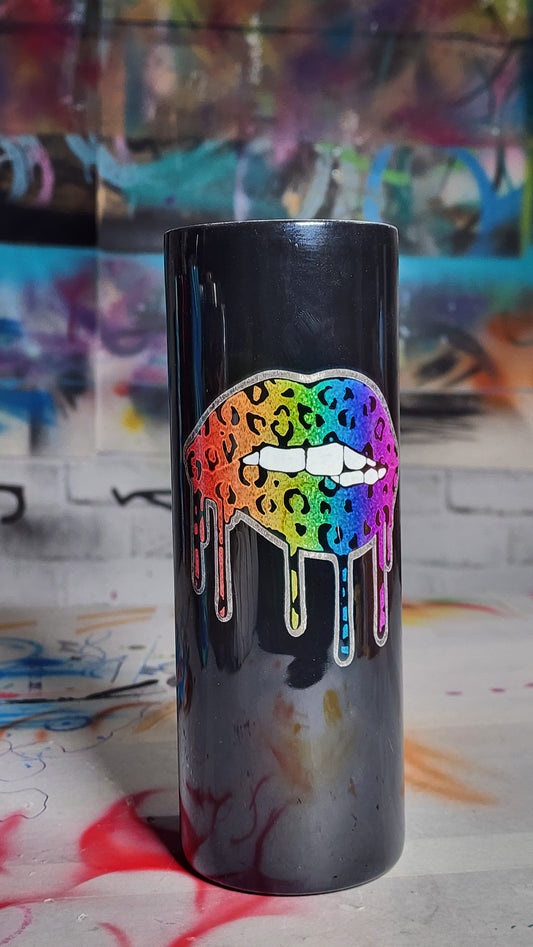 Custom Laser Painted Drip Lip Toombler