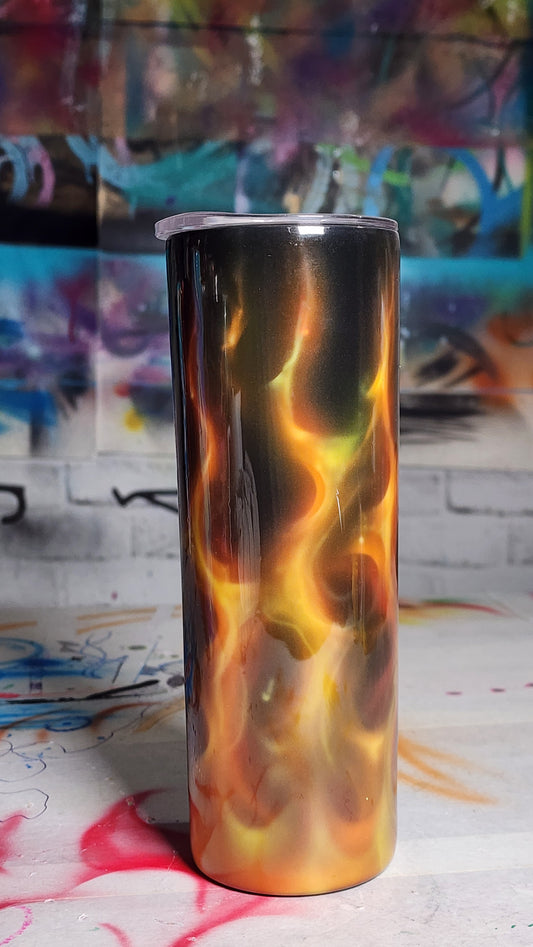 Custom Airbrushed Real-Fire Toombler