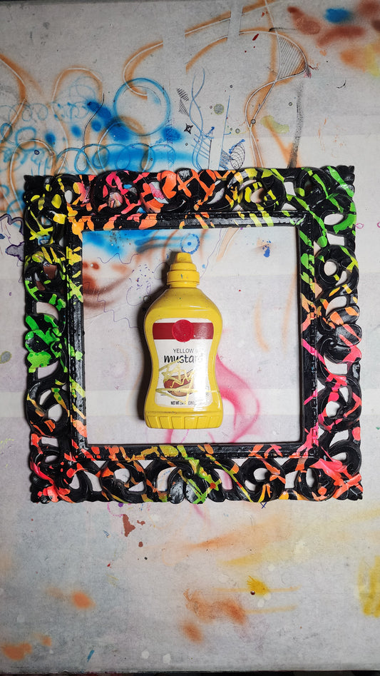 Custom Spray Paint and Dish Soap Picture Frame