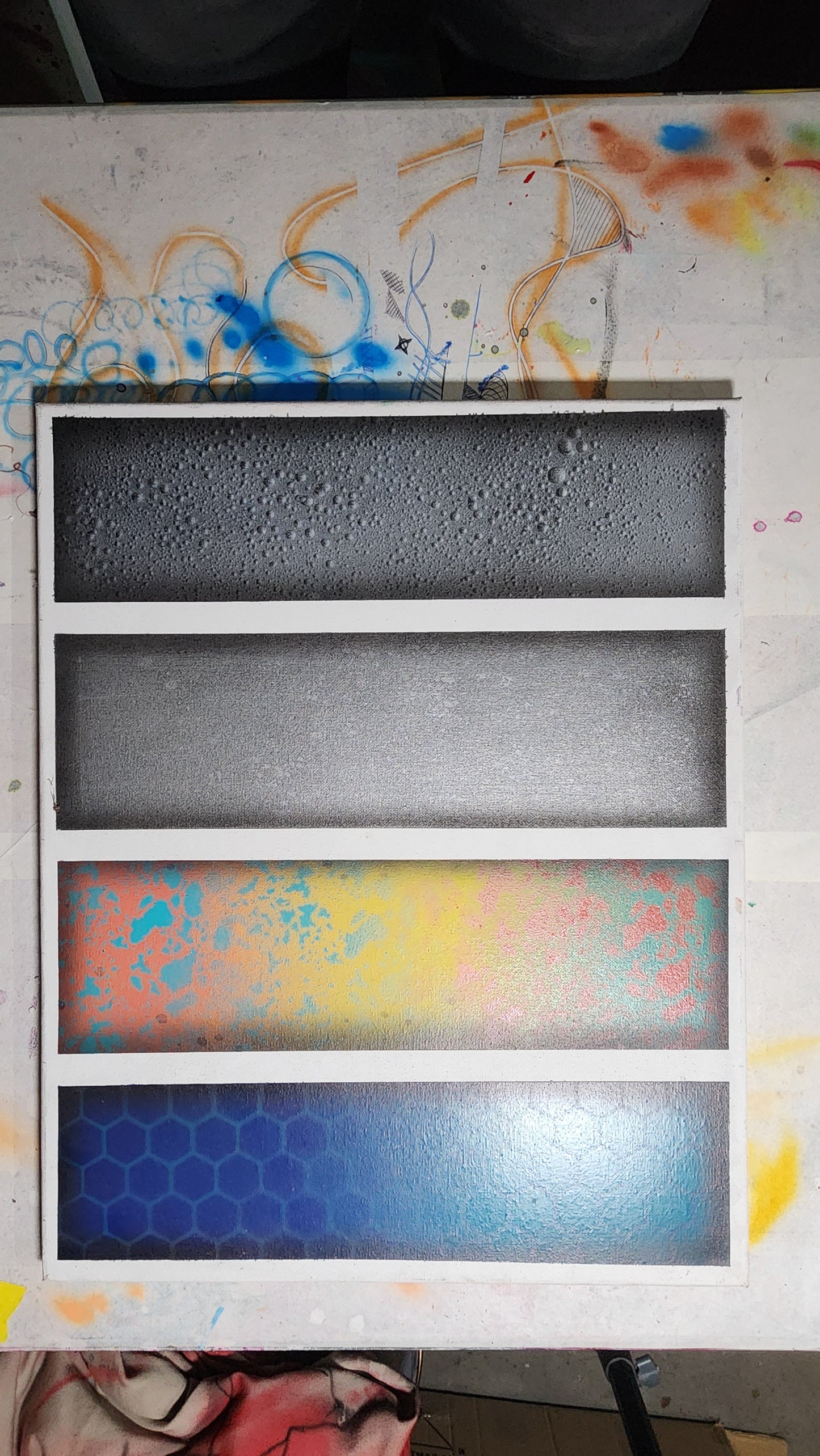 Spray Paint Techniques Video Panel Canvas