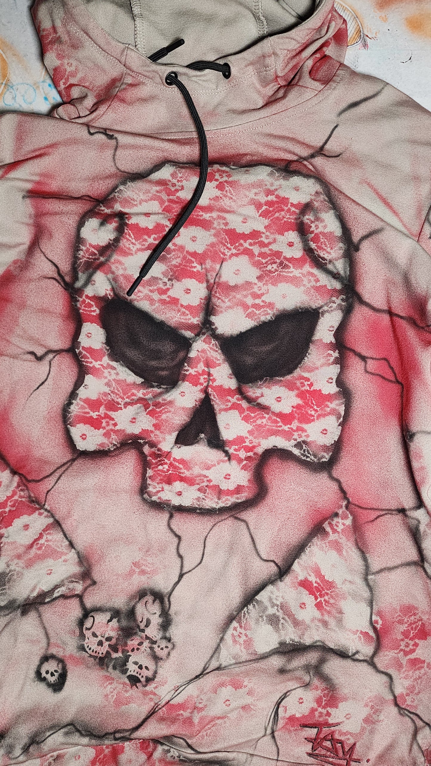 Custom Airbrushed Hoodie Size L
