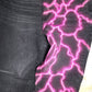 Airbrushed Lightning Jeans size 6