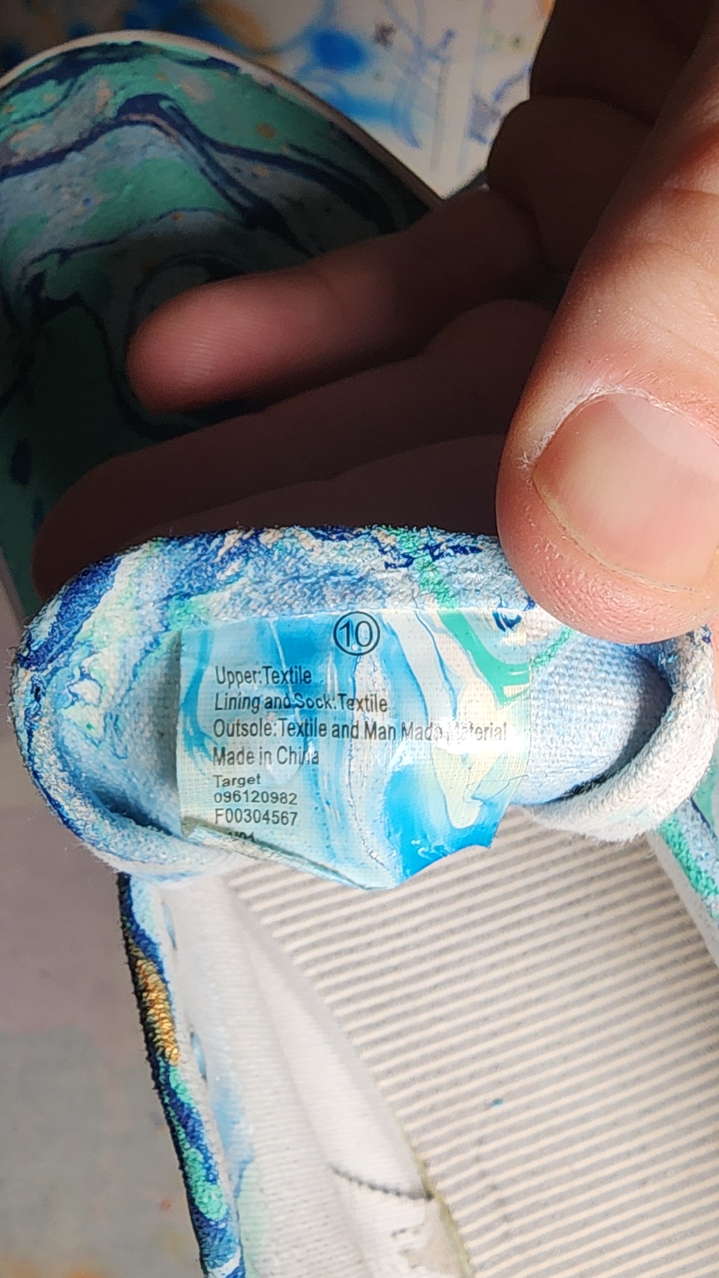 Hydro Dipped Women's Shoes Size 10