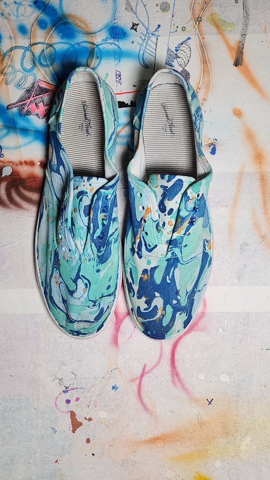 Hydro Dipped Women's Shoes Size 10