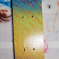 Dish Soap Painted Skateboard and Wood Panel