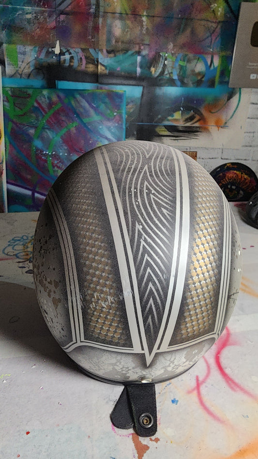 Custom Painted Motorcycle Helmet