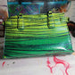 Custom Painted Alligator Handbag