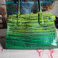 Custom Painted Alligator Handbag